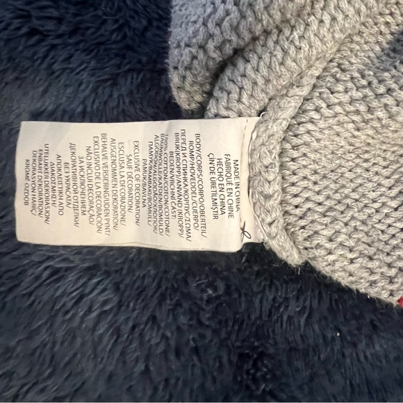 Polo Ralph Lauren Sweater Boys Kids 8 American Flag Gray - Picture 10 of 12